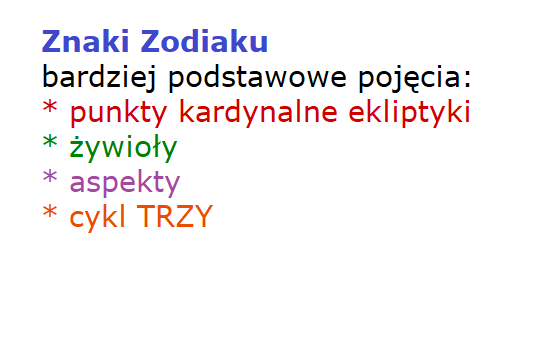 Znaki zodiaku